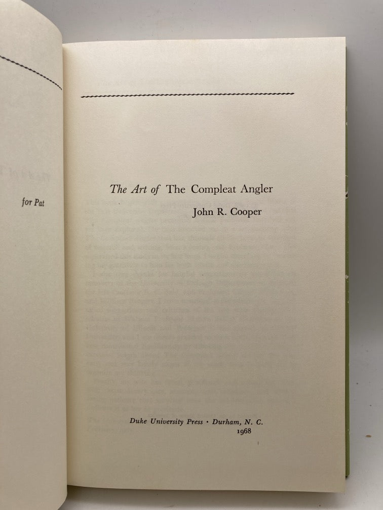 The Art of the Compleat Angler