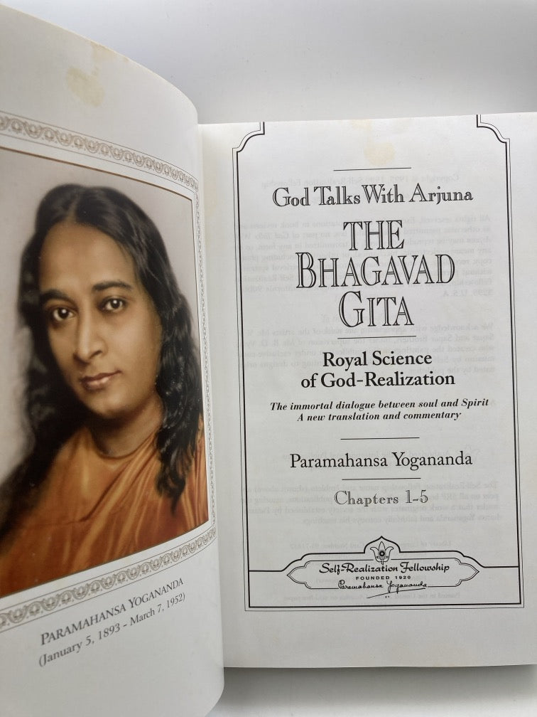 God Talks with Arjuna: The Bhagavad Gita (Royal Science of God-Realization) 2 Vol. Set