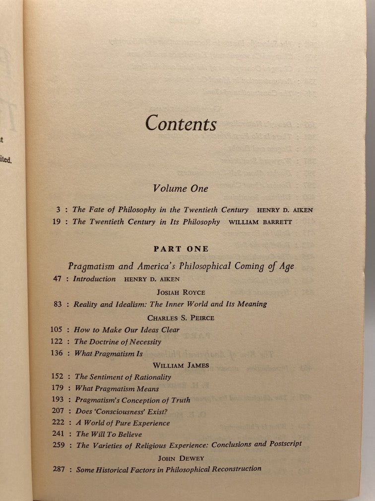 Philosophy in the Twentieth Century: An Anthology (4 Volume Set)