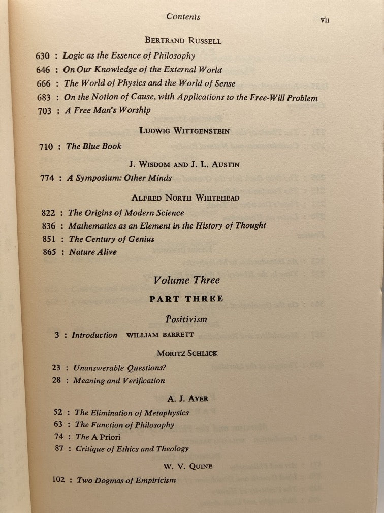 Philosophy in the Twentieth Century: An Anthology (4 Volume Set)