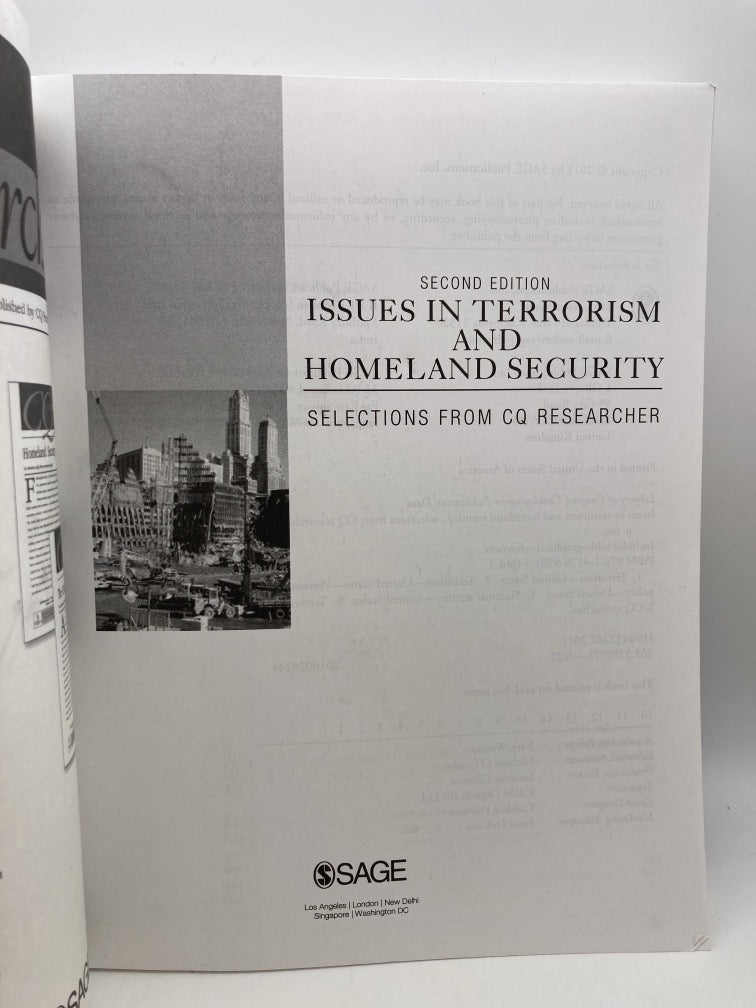 Issues in Terrorism and Homeland Security: Selections from CQ Researcher (2nd Edition)