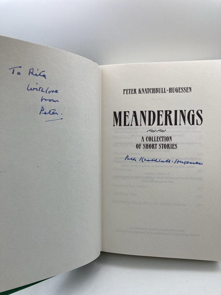 Meanderings: A Collection of Short Stories (signed)