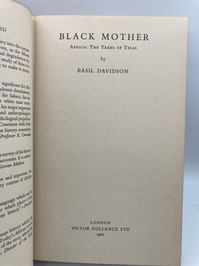 Black Mother: Africa The Years of Trial