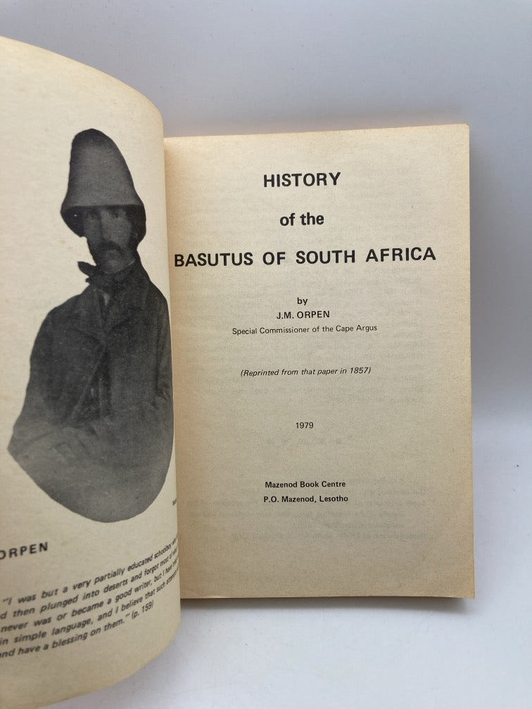 History of the Basutus of South Africa