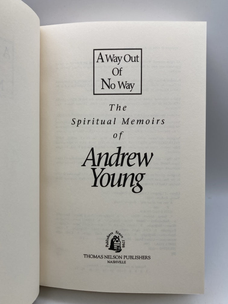 A Way Out of No Way: The Spiritual Memoirs of Andrew Young