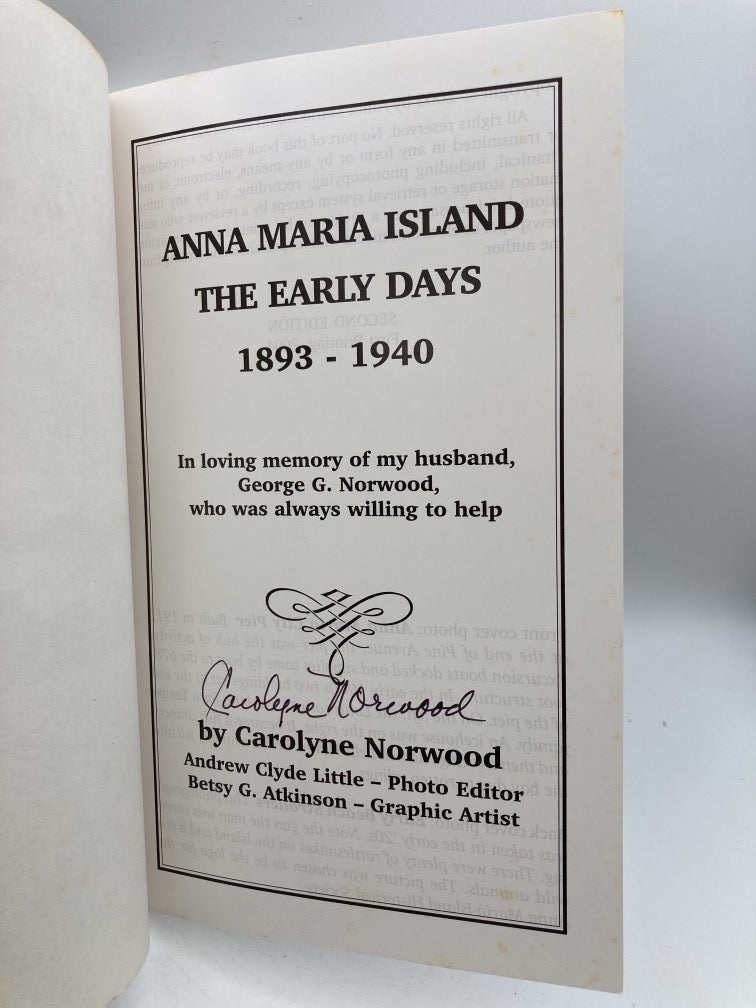 Anna Maria The Early Days: 1893-1940
