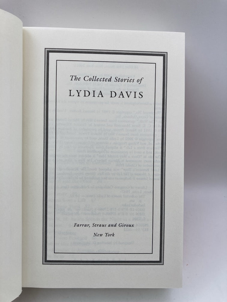 The Collected Stories of Lydia Davis