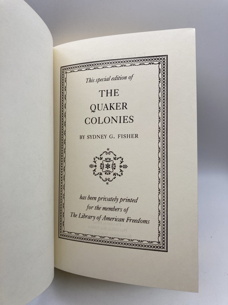 The Quaker Colonies (Special Edition 2012)