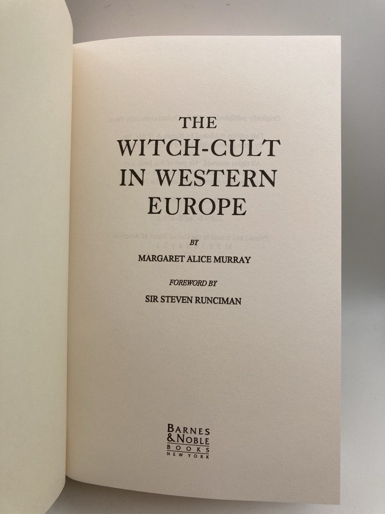 The Witch-Cult in Western Europe
