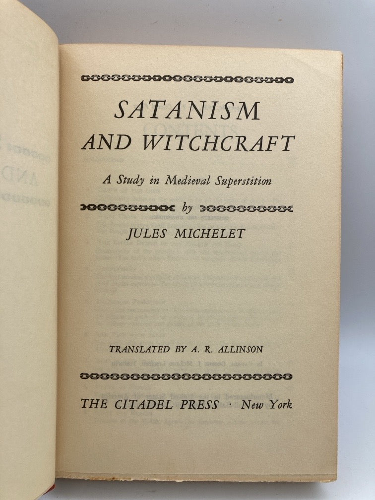 Satanism and Witchcraft: A Study in Medieval Supersition