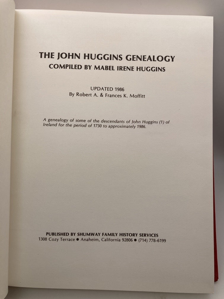 The John Huggins Genealogy(1730-1964)