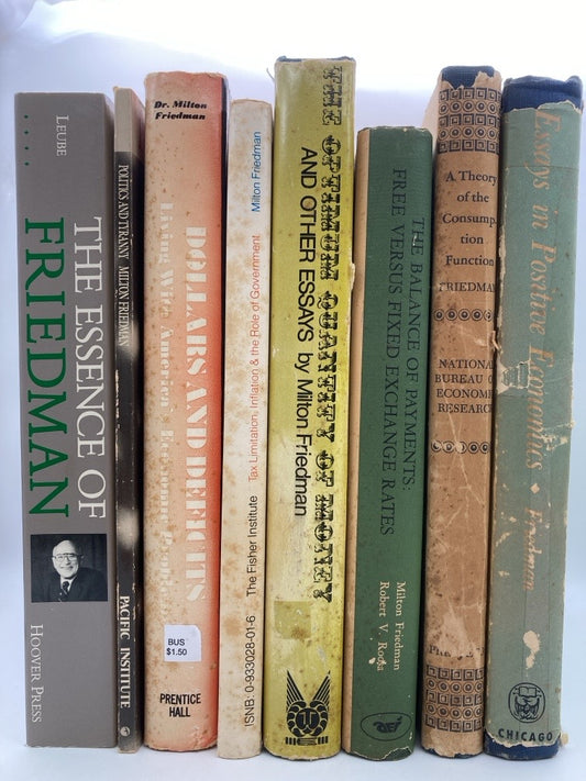 Milton Friedman Vintage Book Collection