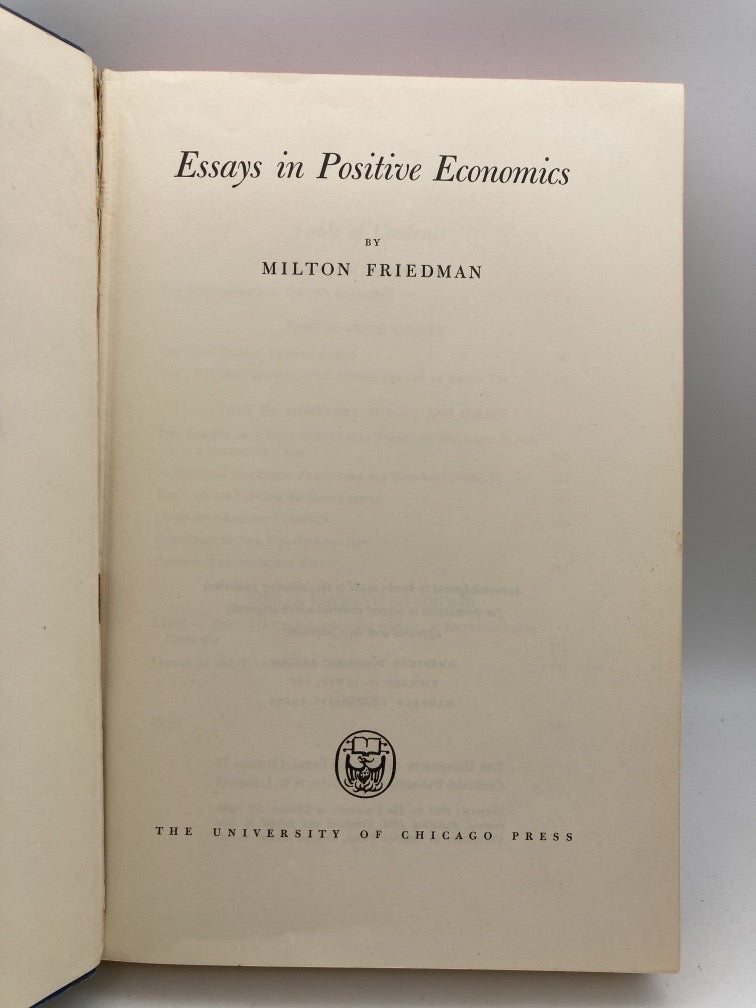 Milton Friedman Vintage Book Collection
