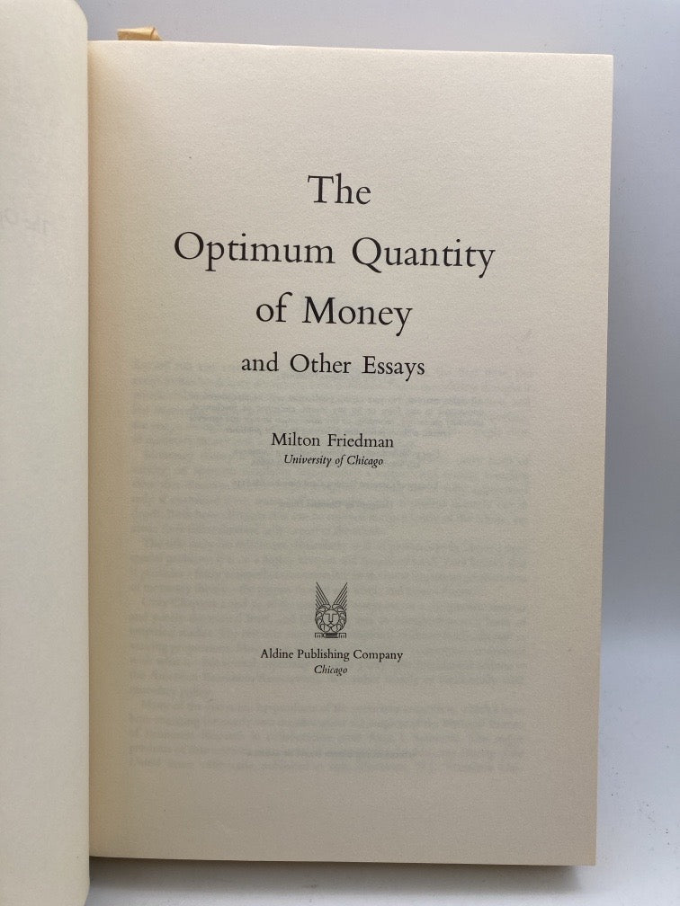 Milton Friedman Vintage Book Collection