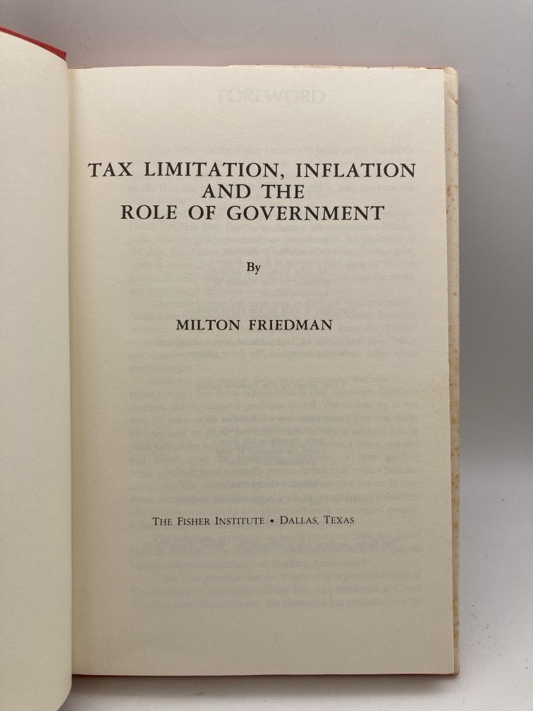Milton Friedman Vintage Book Collection