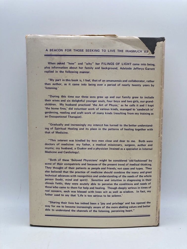 Filings of Light: A Venture of the Spirit (signed)