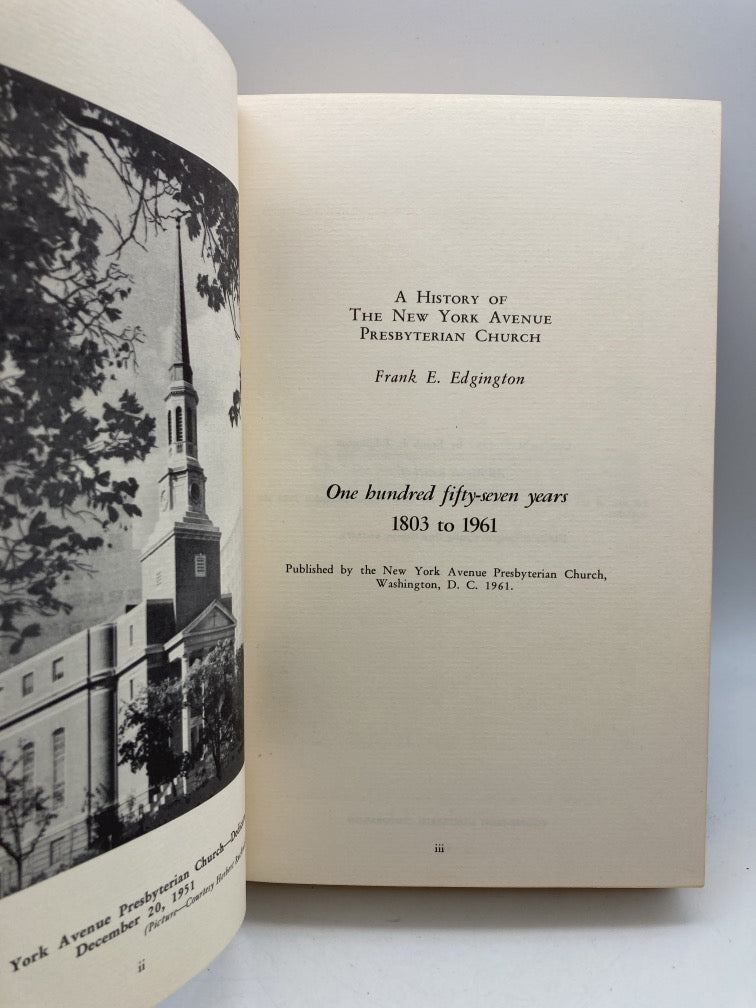 History of the New York Avenue Presbyterian Church