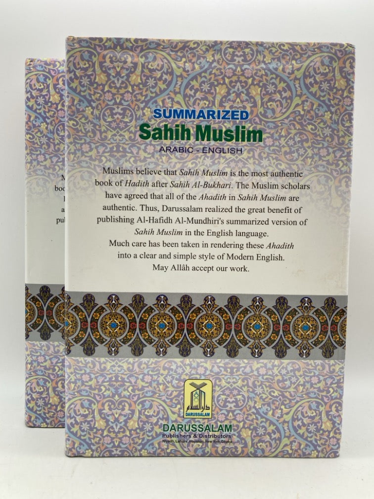 Summarized Sahih Muslim: Arabic-English (2 Volume Set)