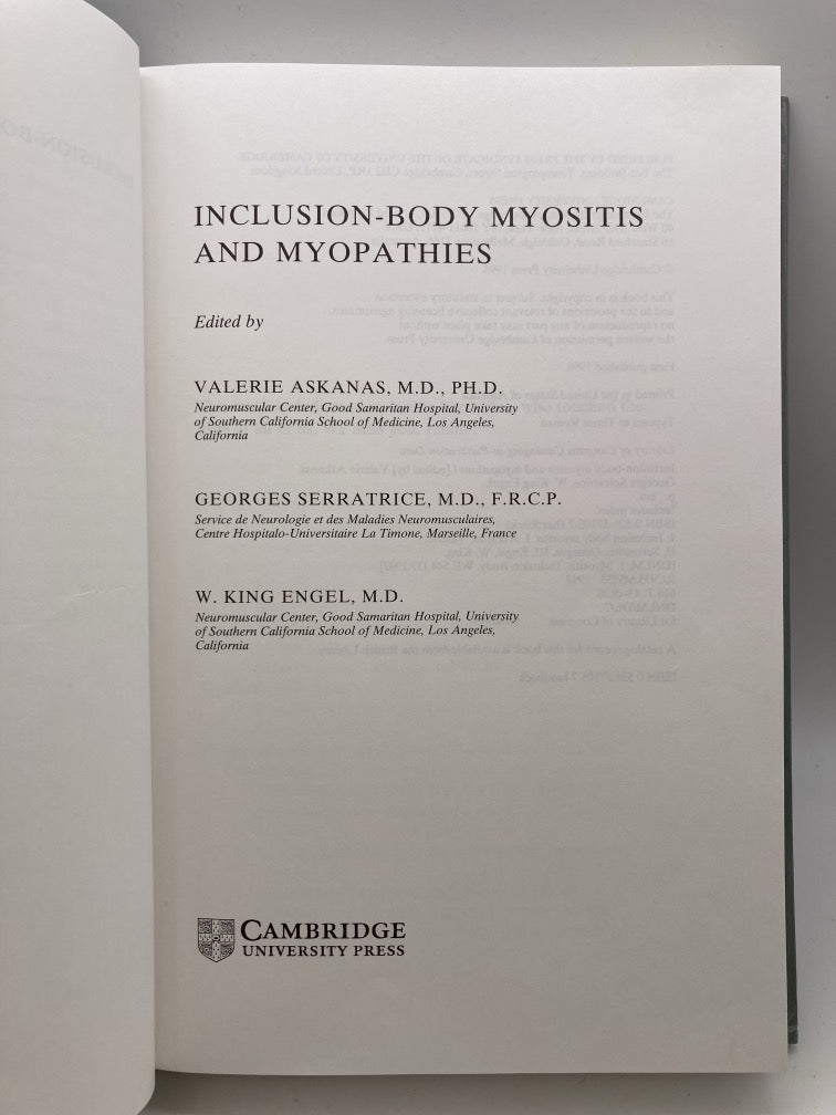 Inclusion-Body Myositis and Myopathies