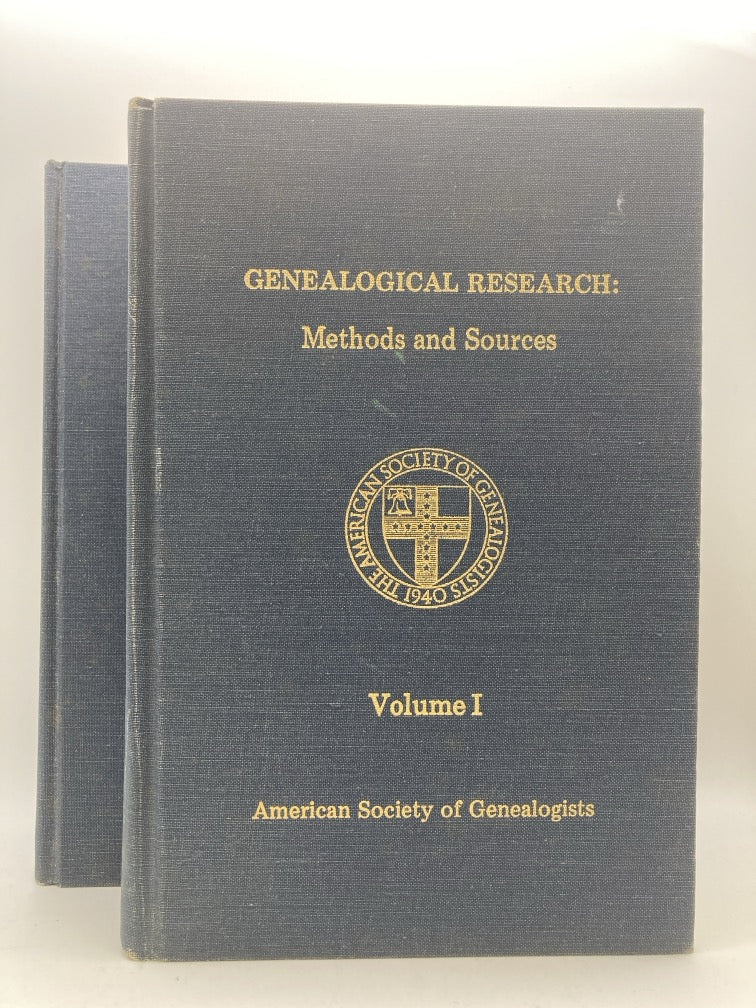 Genealogical Researach: Methods and Sources (2 Volume Set)