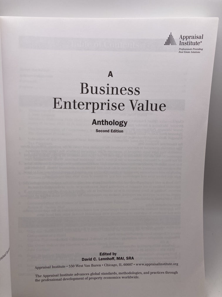 A Business Enterprise Value Anthology (Second Edition)