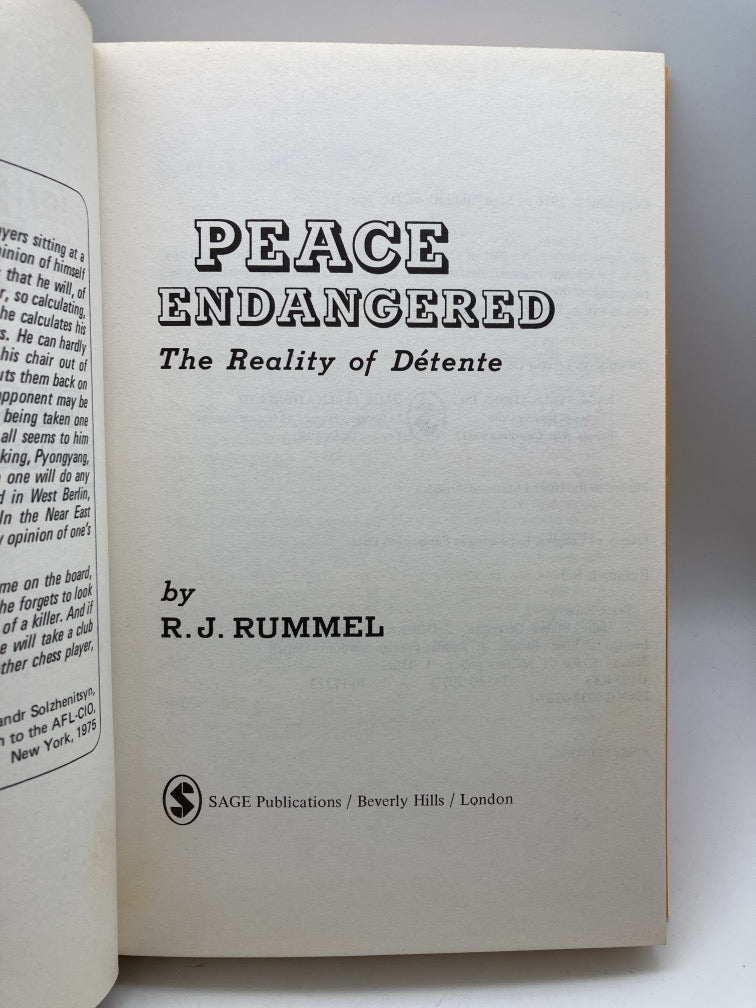 Peace Endangered: The Reality of Detente