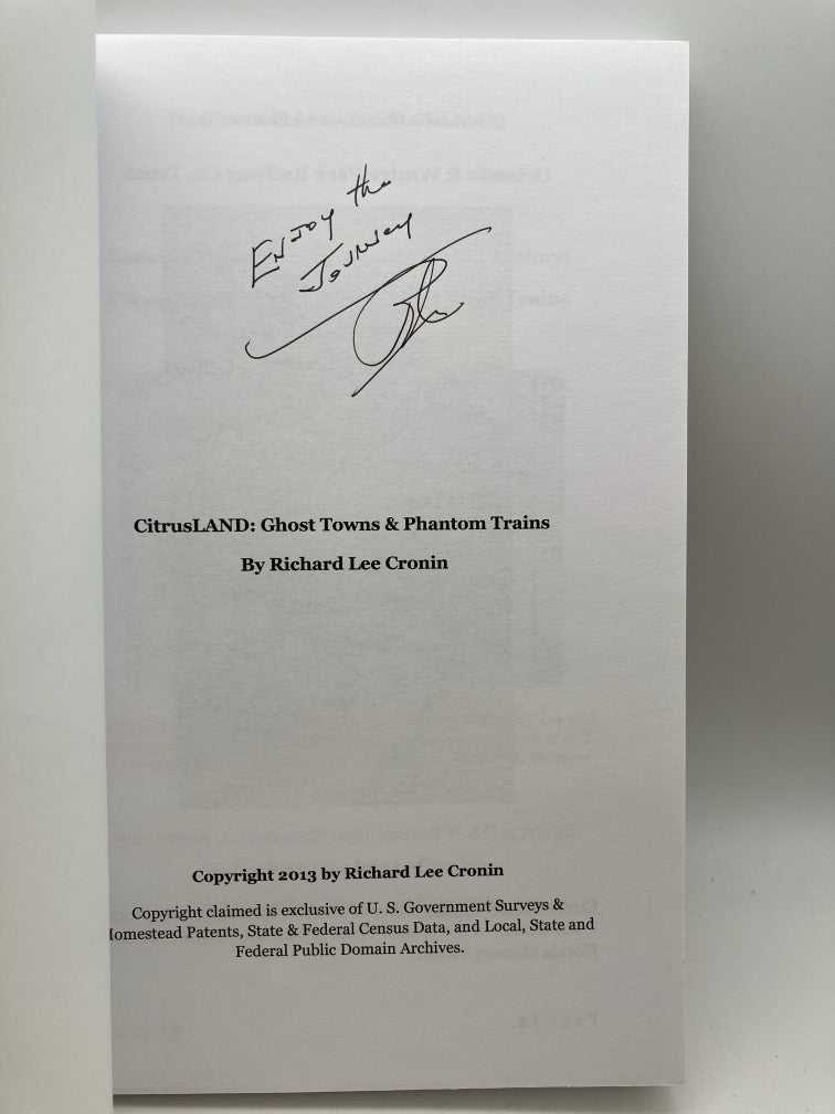 Richard Lee Cronin: 3 Signed Books About Central Florida