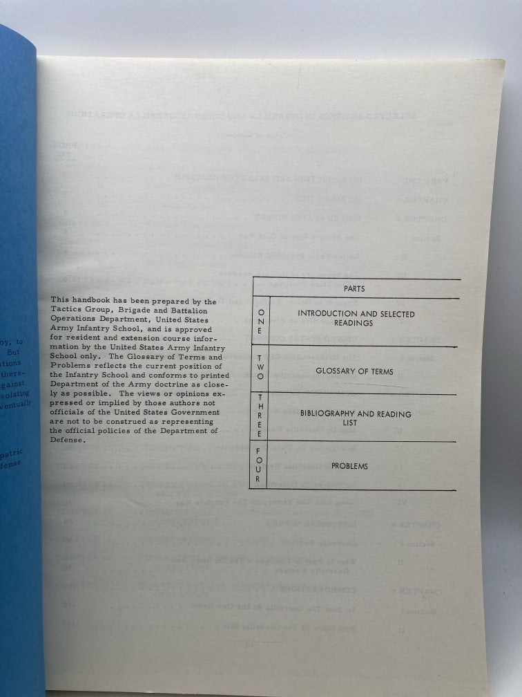 Selected Readings in Guerrilla and Counterguerilla Operations