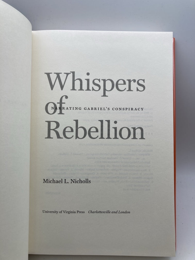 Whispers of Rebellion: Narrating Gabriel's Conspiracy