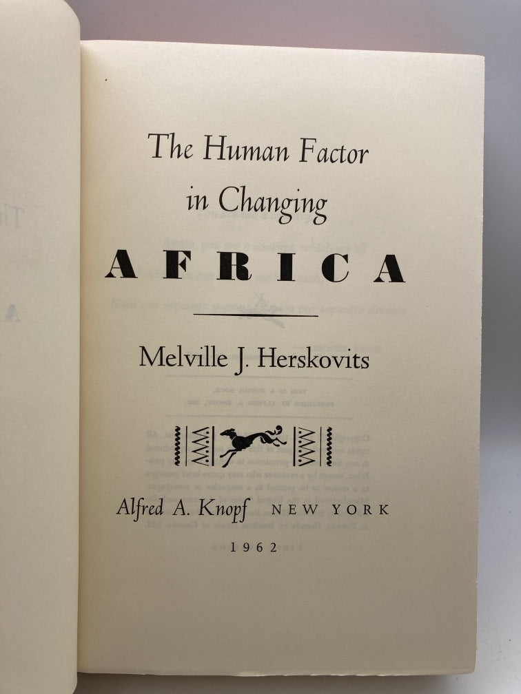 The Human Factor in Changing Africa
