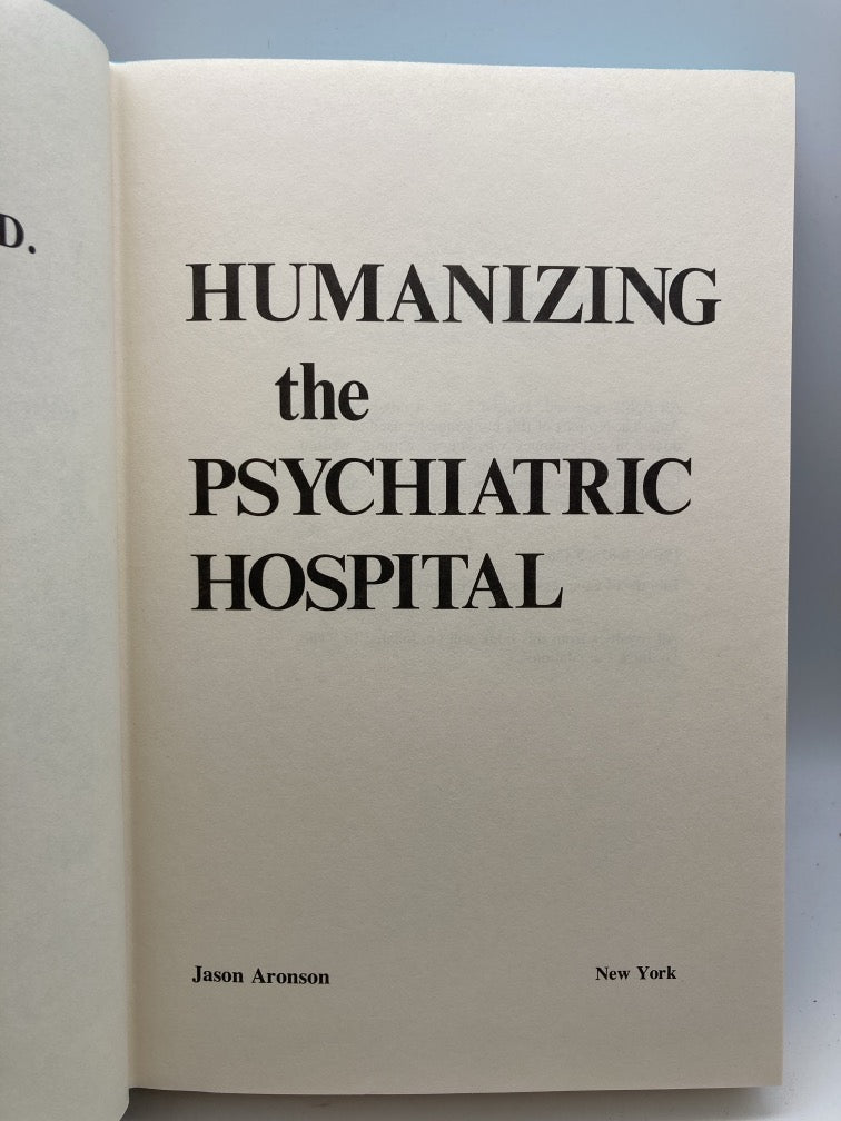 2 Psychiatric Hospital Books by Alexander Gralnick (signed)