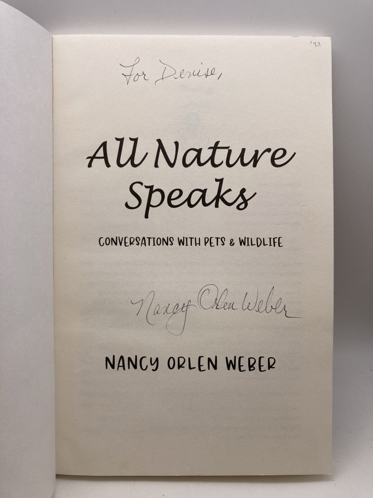 All Nature Speaks: Convesations with Pets & Wildlife