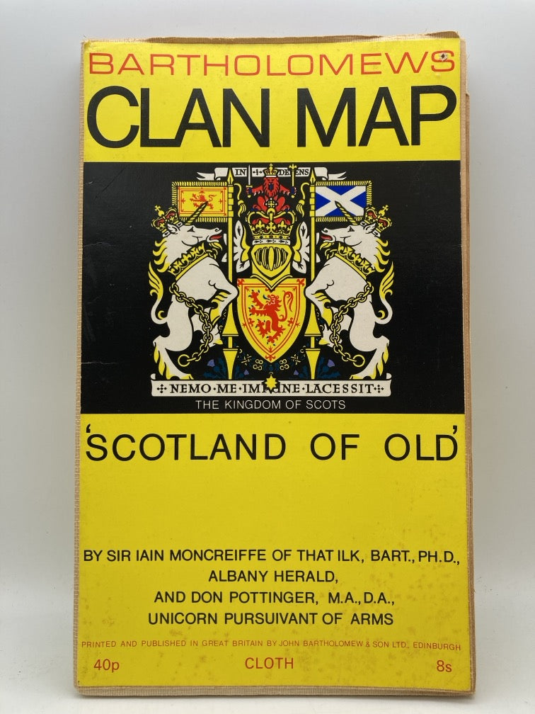 Bartholomews Clan Map: Scotland of Old