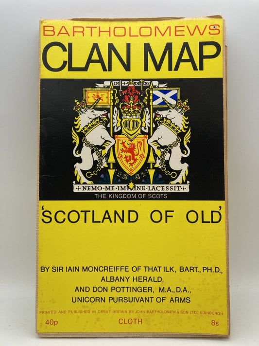 Bartholomews Clan Map: Scotland of Old