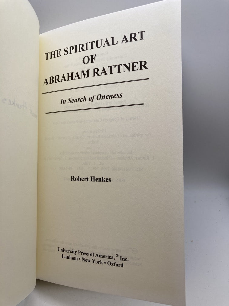 The Spiritual Art of Abraham Rattner: In Search of Oneness