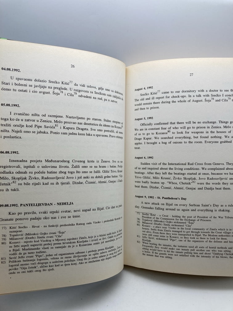 Visoko: The Moslem War Prisoners Camp 1992-1993 (Diary and Testimonies)