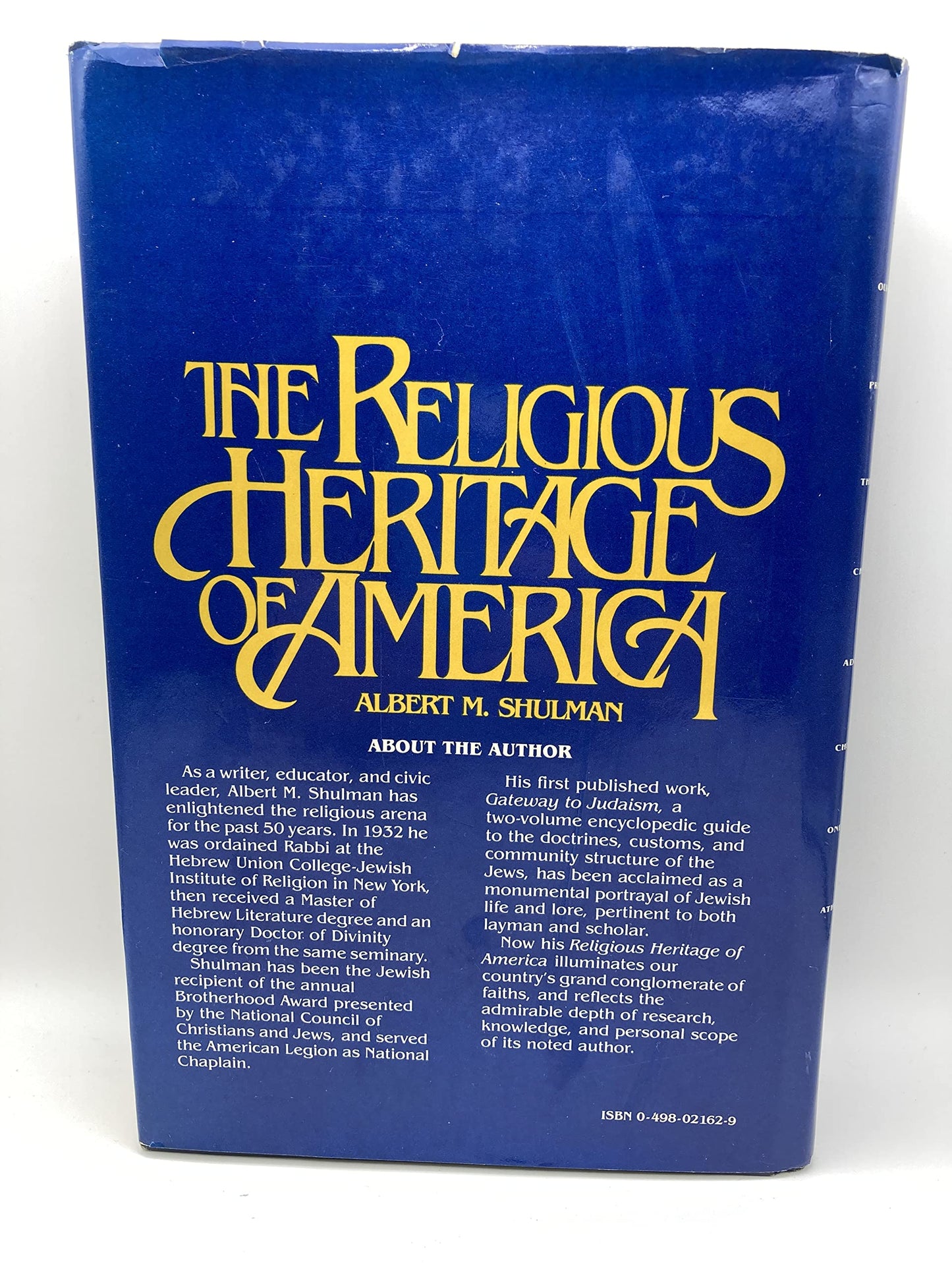 The religious heritage of America