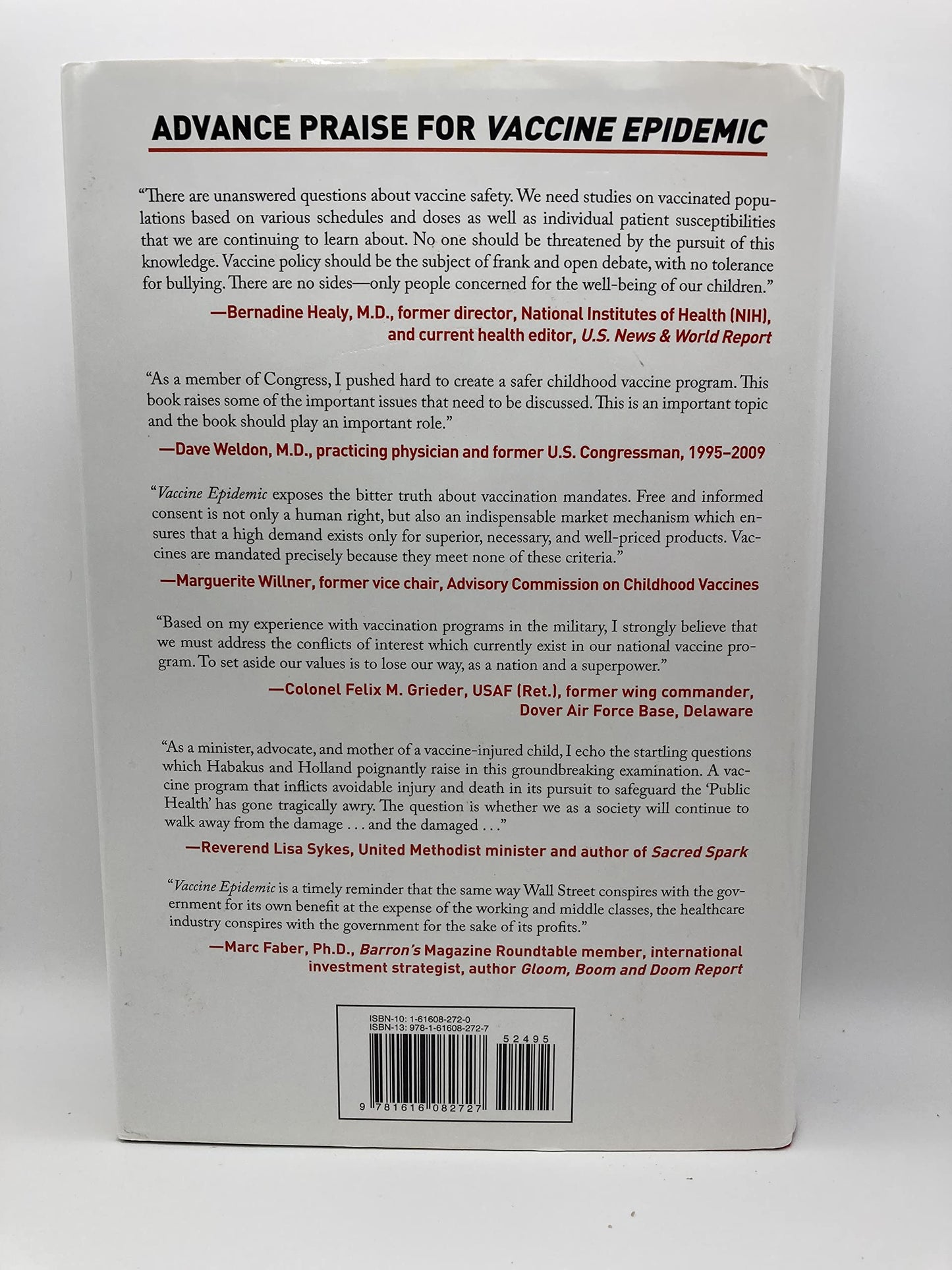 Vaccine Epidemic: How Corporate Greed, Biased Science and Coercive Government Threaten Our Human Rights, Our Health, and Our Children