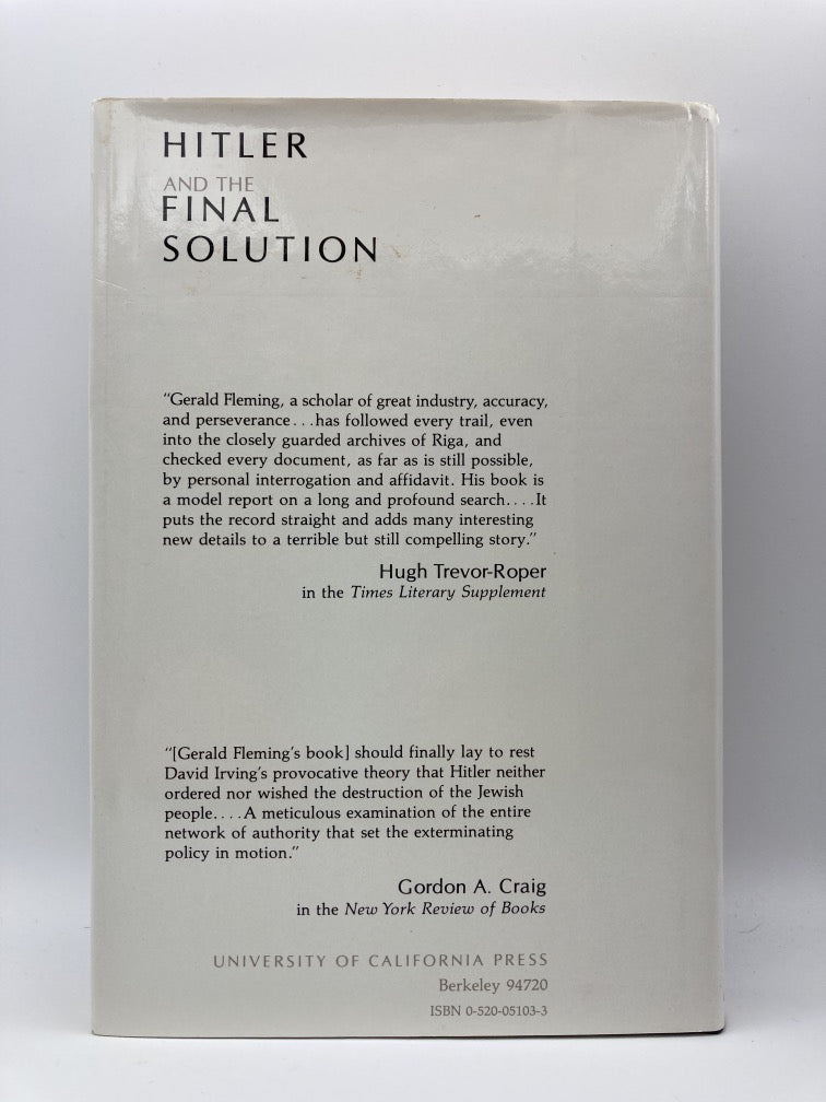 Hitler and the Final Solution