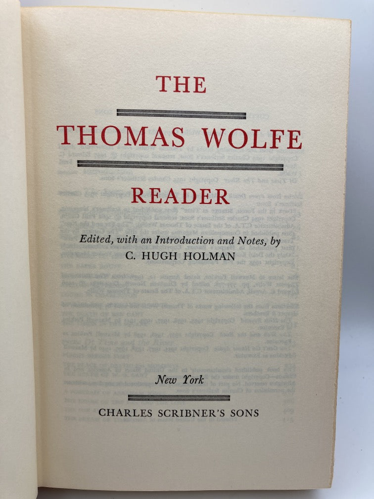 The Thomas Wolfe Reader