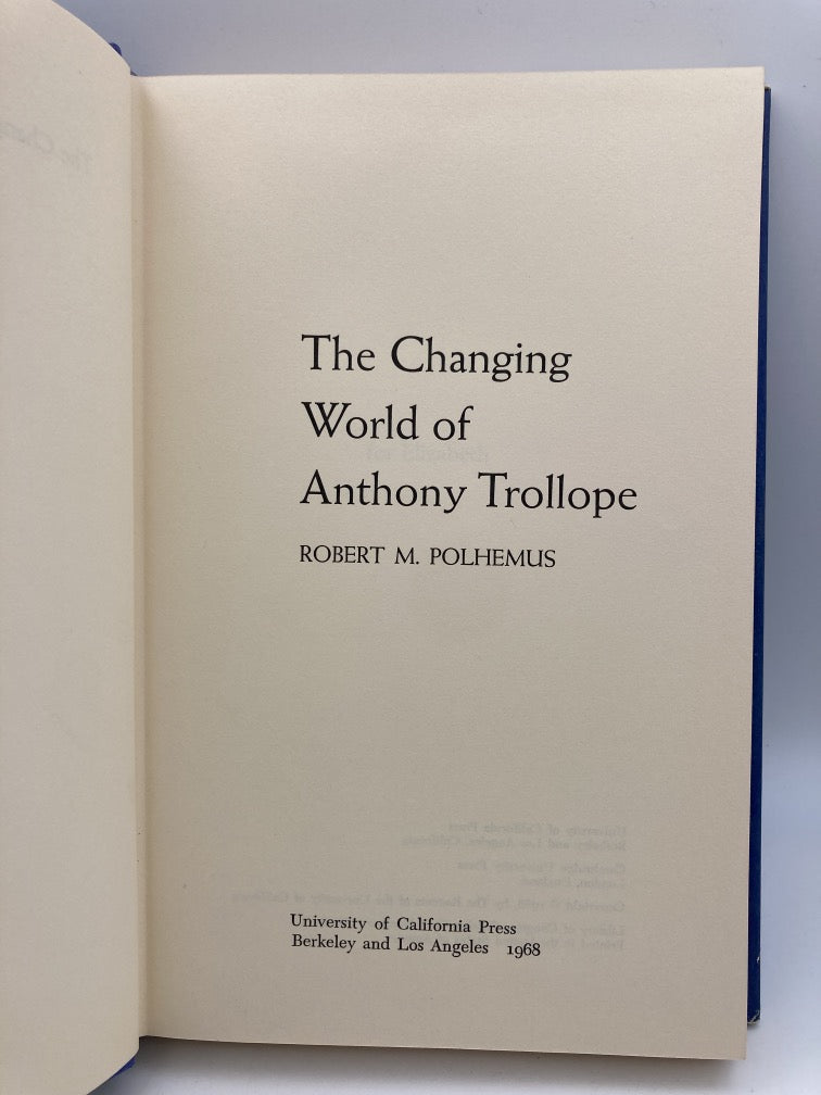 The Changing World of Anthony Trollope