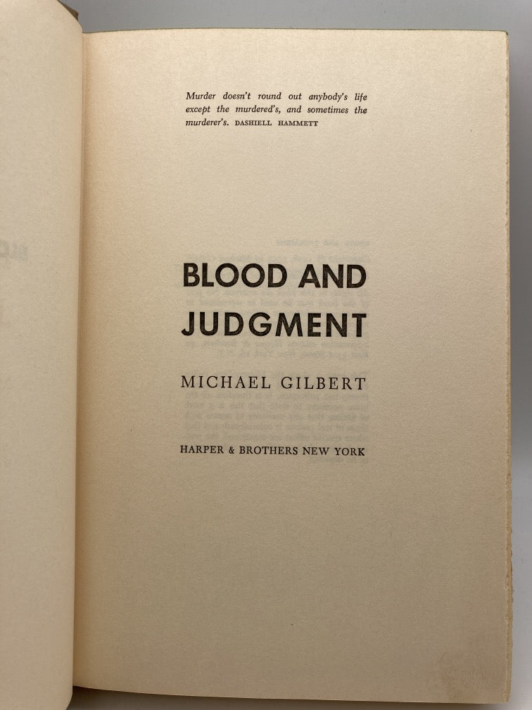 Blood and Judgment