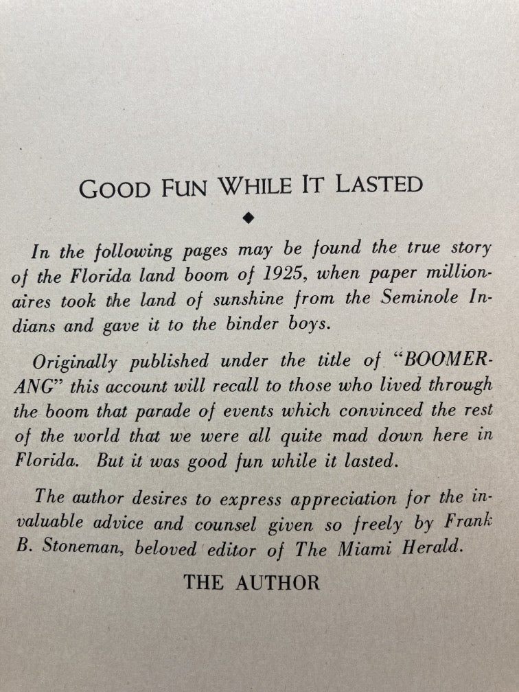 Miami Millions: the Dance of the Dollars in the Great Florida Land Boom of 1925