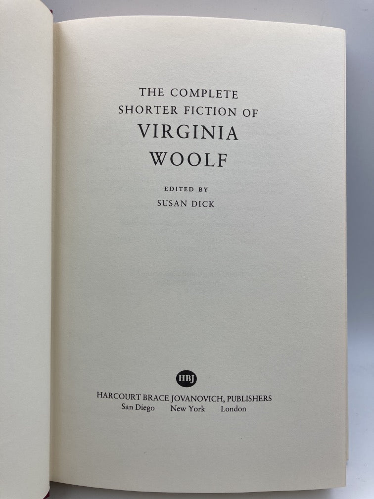 The Complete Shorter Fiction of Virginia Woolf