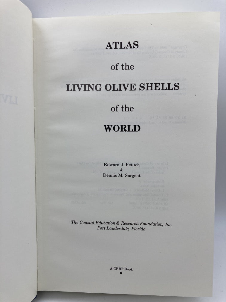 Atlas of the Living Olive Shells of the World