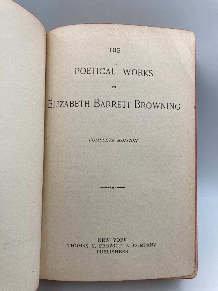 The Poetical Works of Elizabeth Barrett Browning