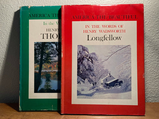 America the Beautiful in the Words of Longfellow and Thoreau | 2 Book Set