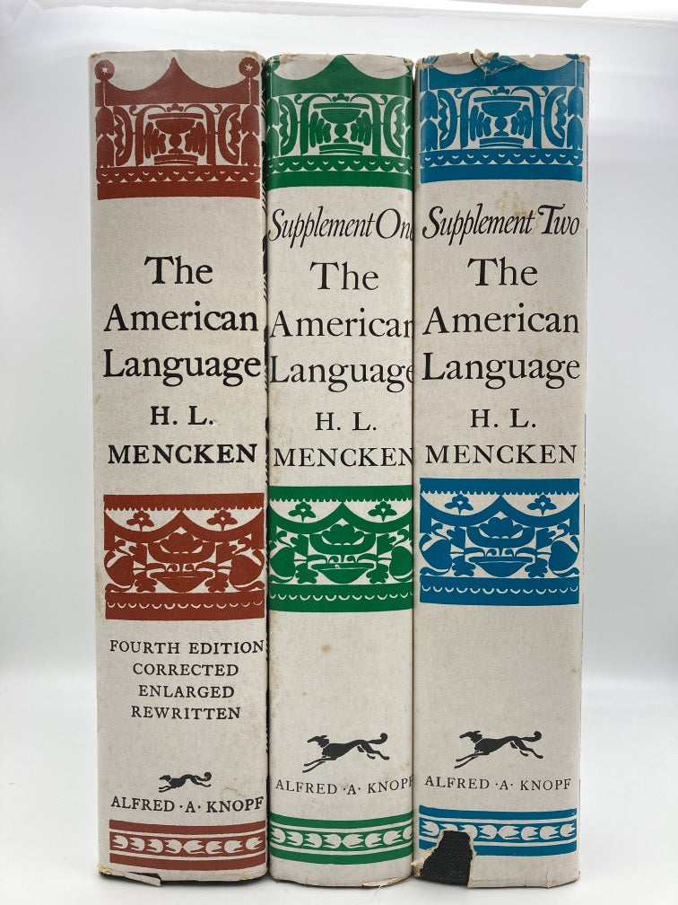 The American Language: 3 Volumes