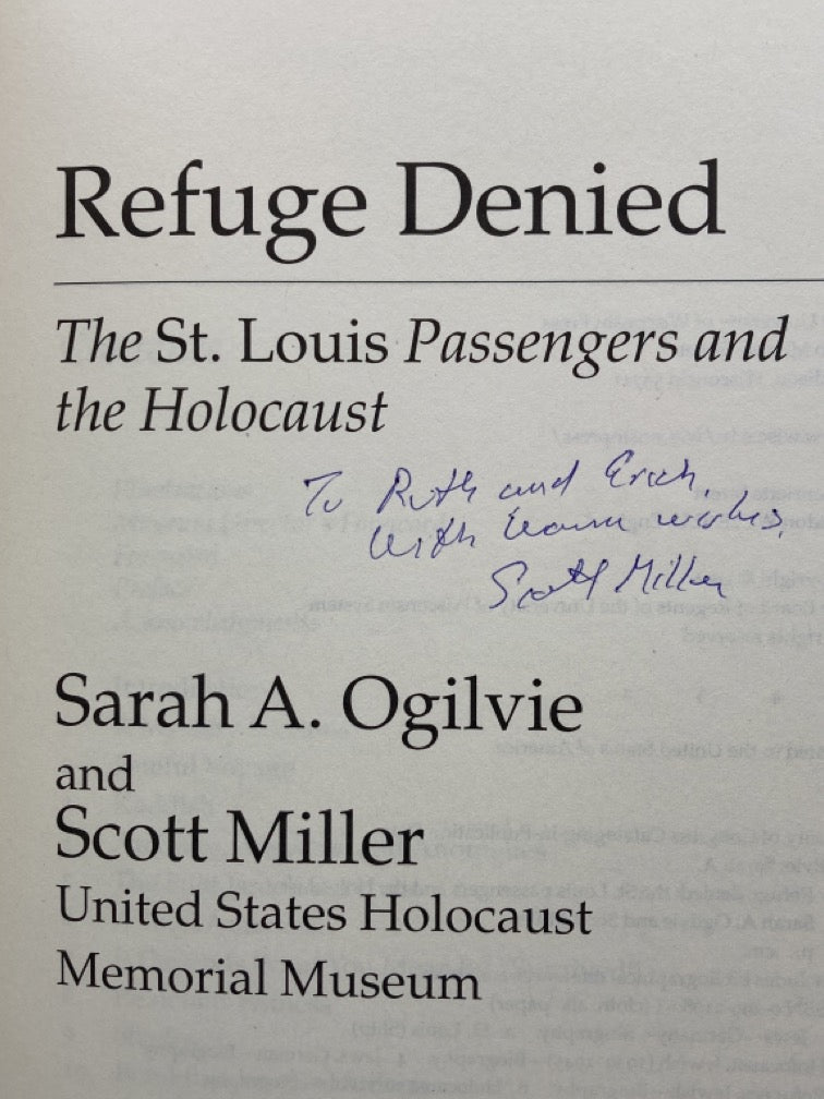 Refuge Denied: The St. Louis Passengers and the Holocaust